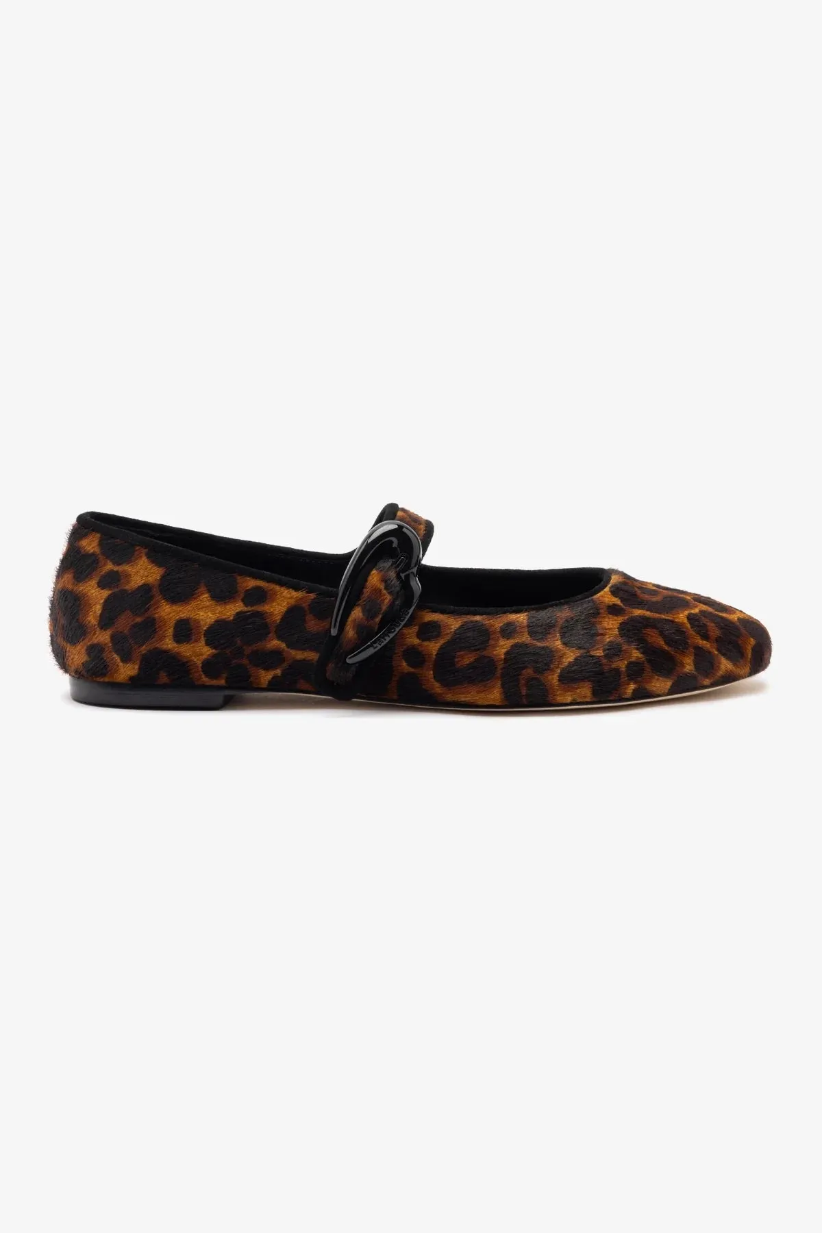 Verona Ballet Flat In Leopard Print Calf Hair Breathable fabric Practical Wear