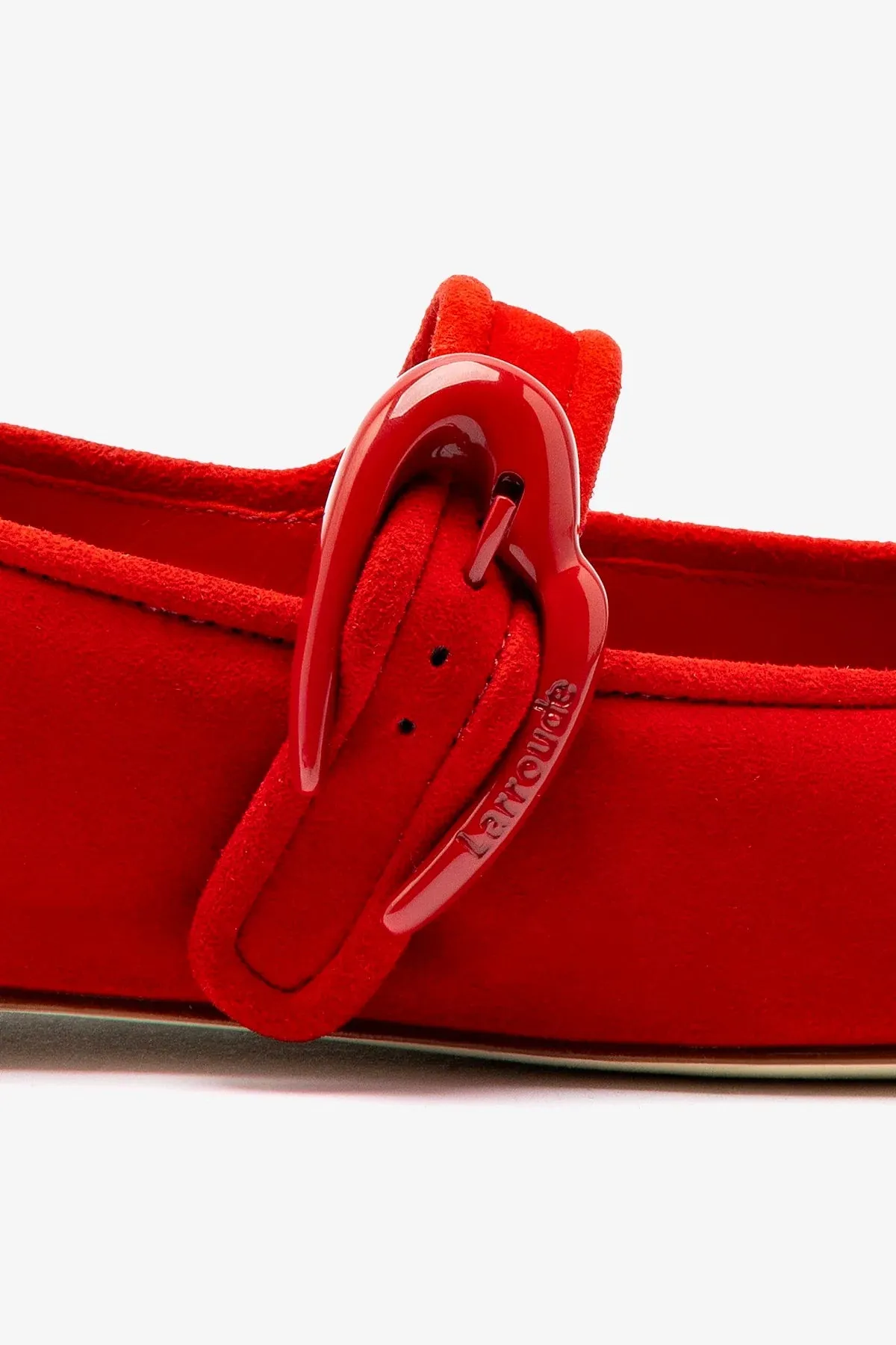 Verona Ballet Flat In Scarlet Suede Versatile Look