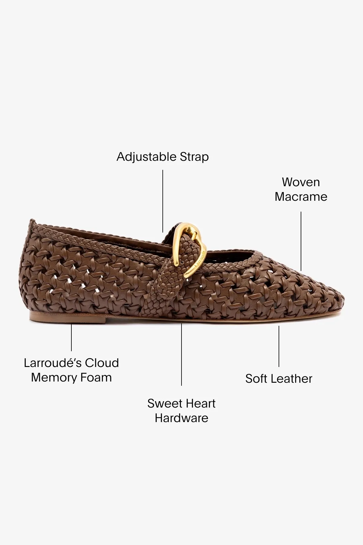 Verona New Macrame In Burnt Umber Leather Style Ready