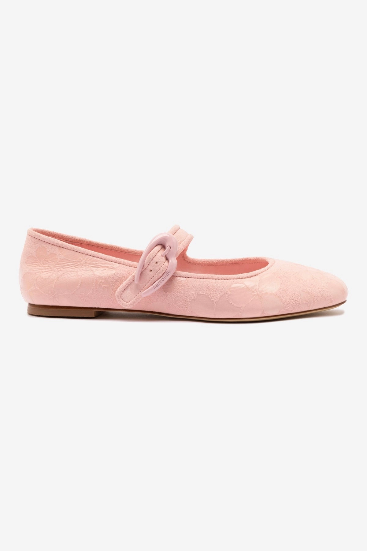 Practical Comfort Verona Ballet Flat In Tulip Sakura Printed Suede