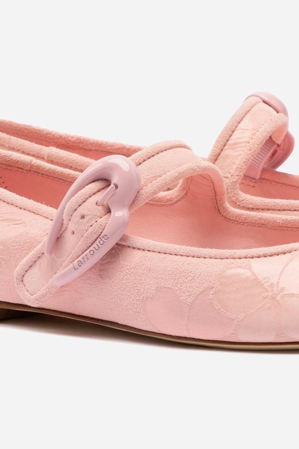 Verona Ballet Flat In Tulip Sakura Printed Suede Smooth Lining