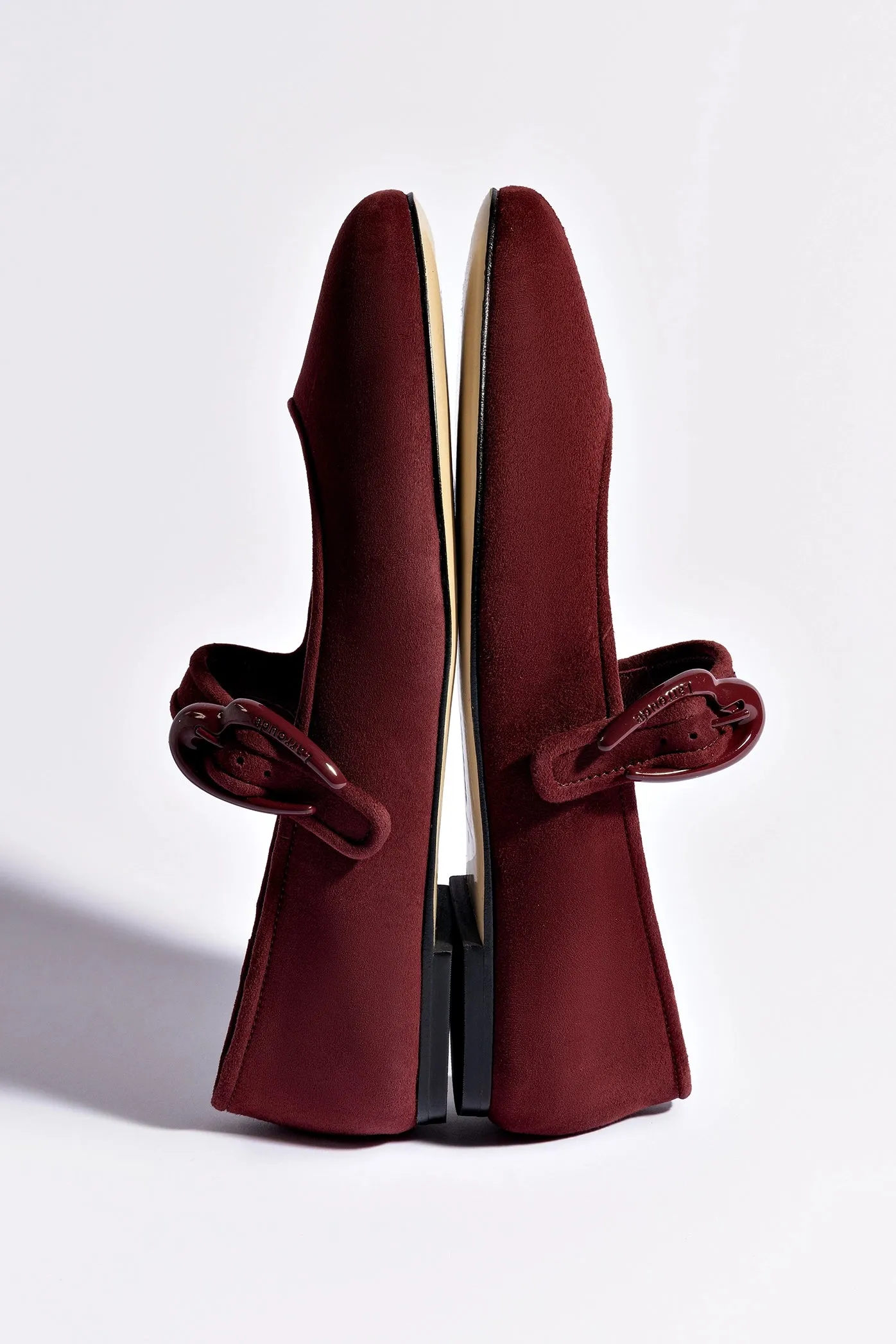 Versatile Design Verona Ballet Flat In Burgundy Suede