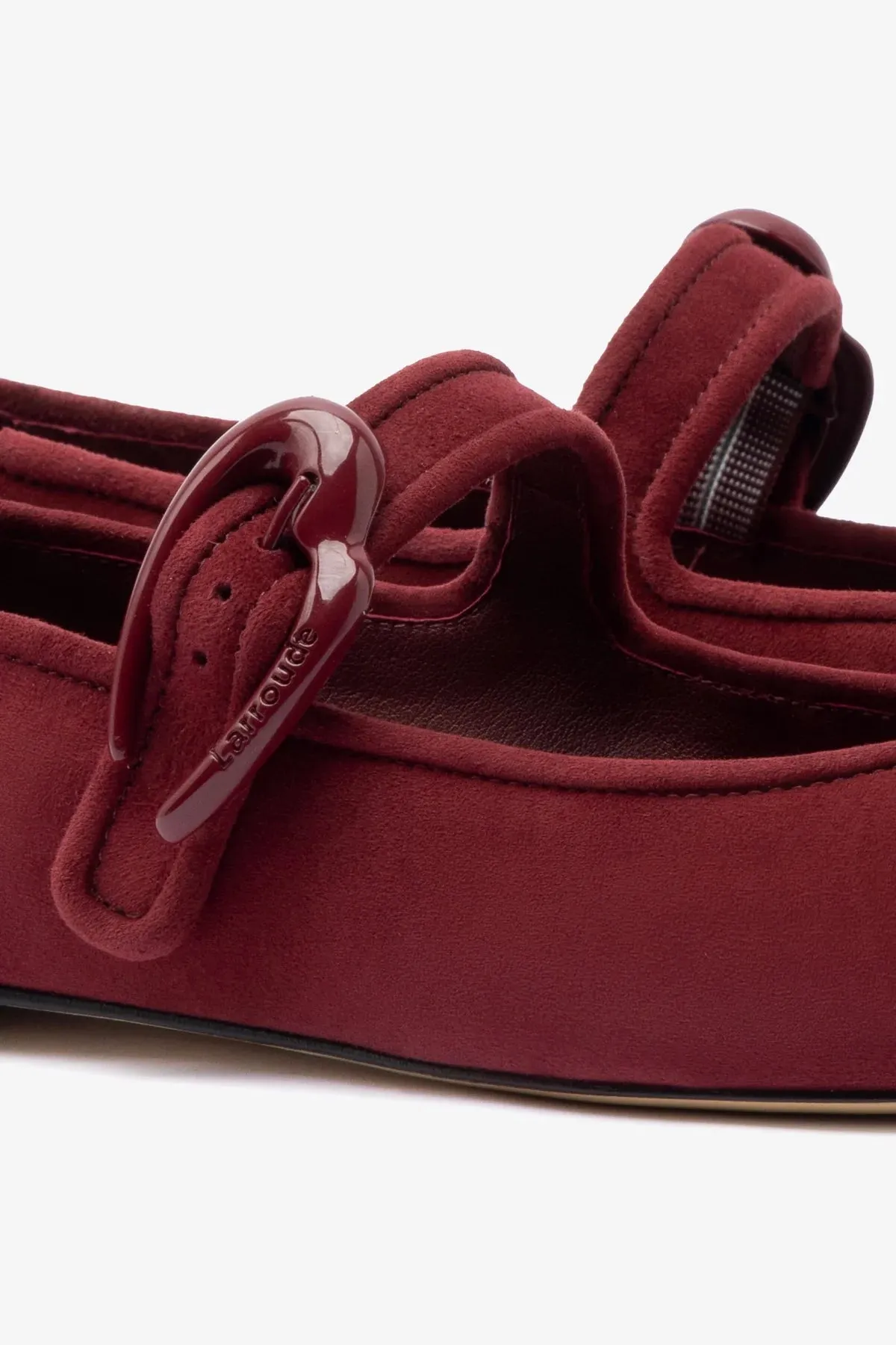 Versatile Design Verona Ballet Flat In Burgundy Suede