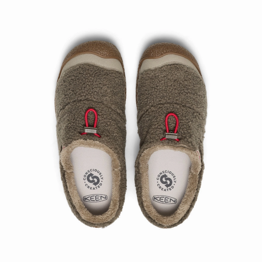 Versatile Comfort Women's Howser III Slide  |  Brindle/Brindle Sherpa Fleece