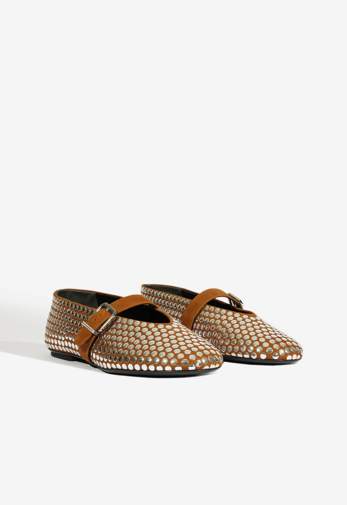 Versatile Design Eiza Studs Ballet Flat