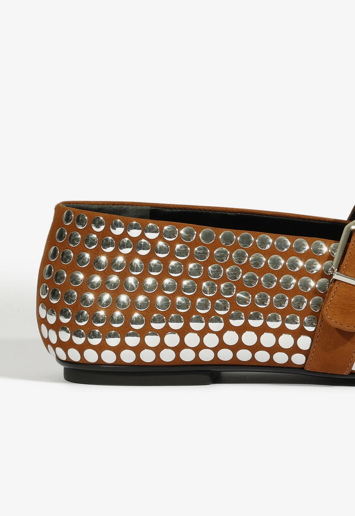 Versatile Design Eiza Studs Ballet Flat