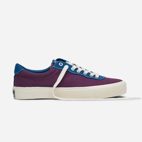 VM001 Lo Canvas (Plum/Dirty Blue) Grip Flex Fit Skateboard Life
