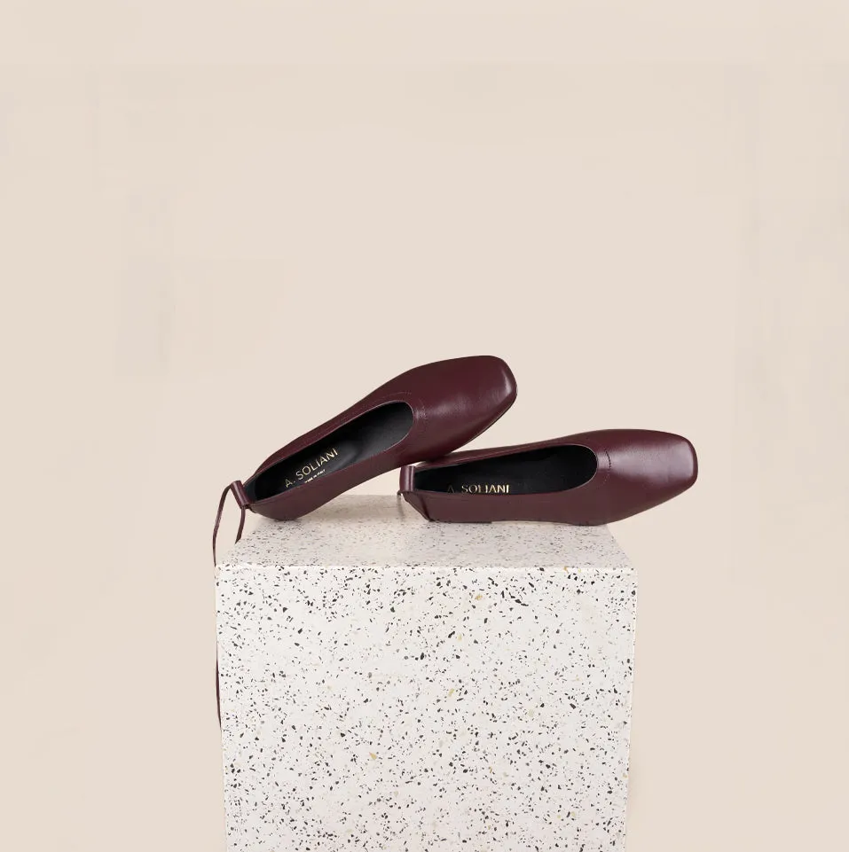 Imola - Wine Leather Moisture Wicking Fabric