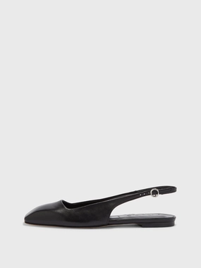 Geraldine Slingback Flats Smooth Lining Design