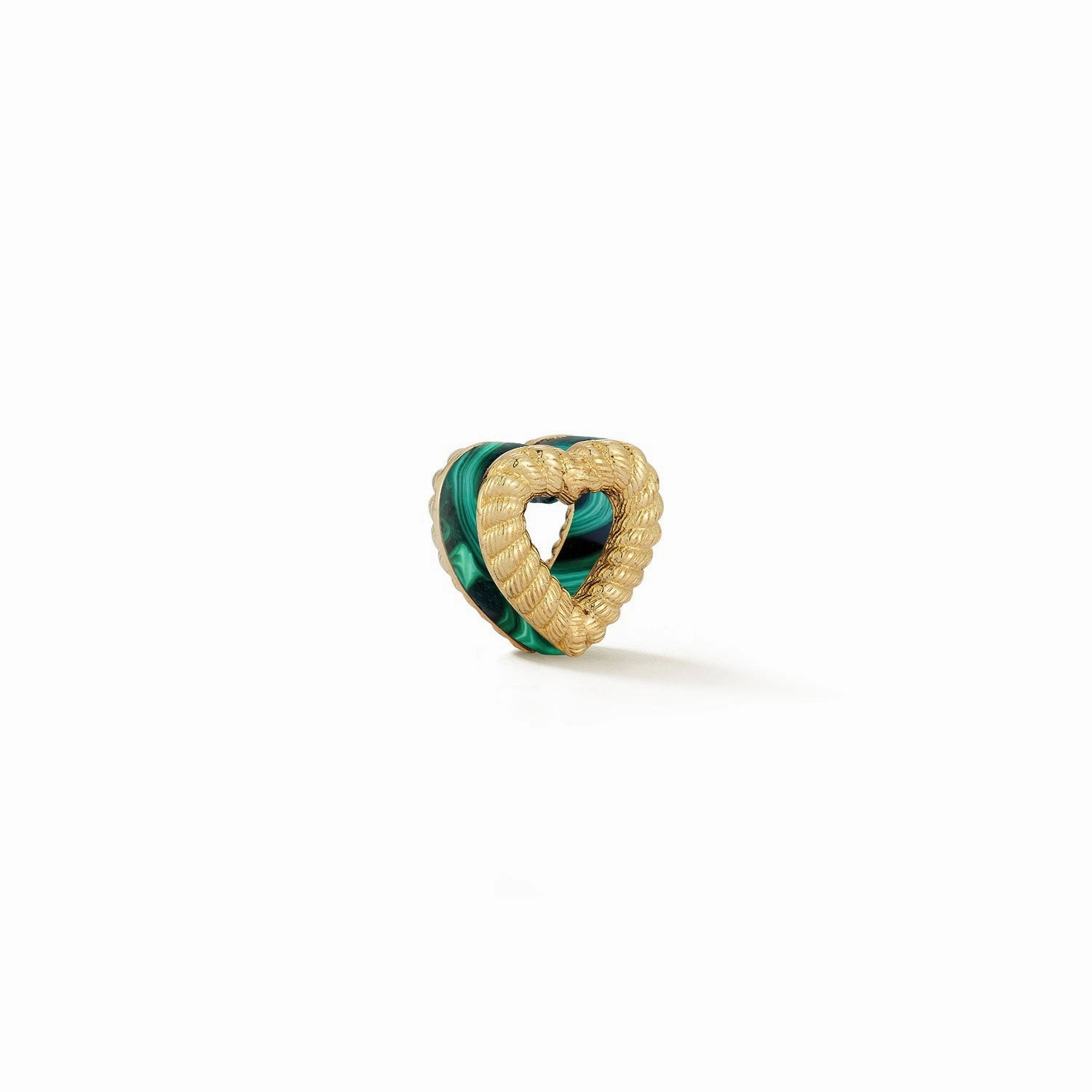 New Leona Collection Heart Slider Malachite Inlay Charm Light Padding Shoes Elegant Fit