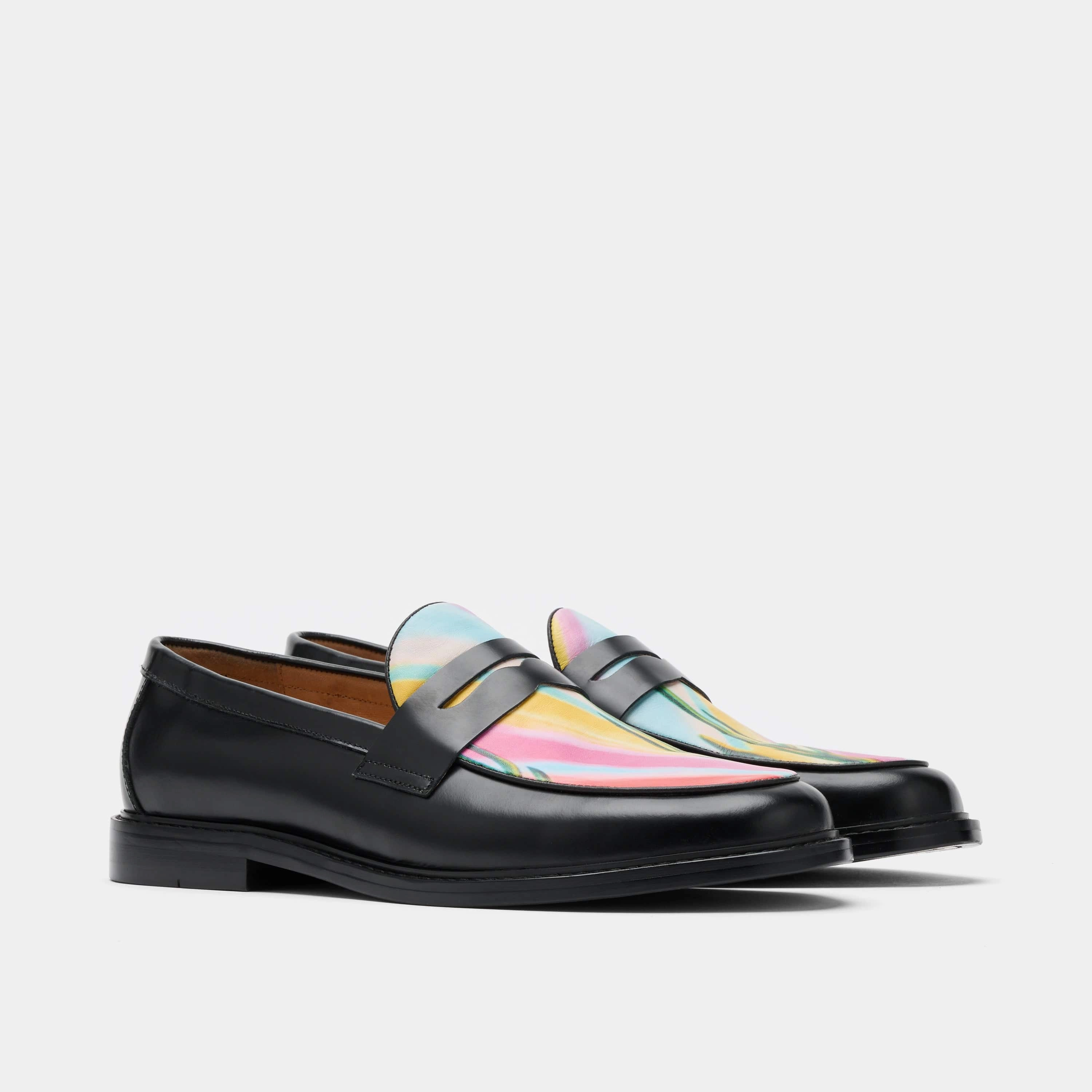 Weekend Vibes Calum Cactus Leather Penny Loafers