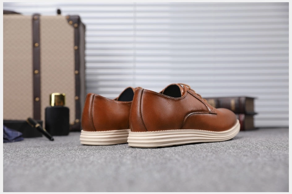 West Louis? Casual Genuine Leather Business Elegant Shoes Versatile Comfort