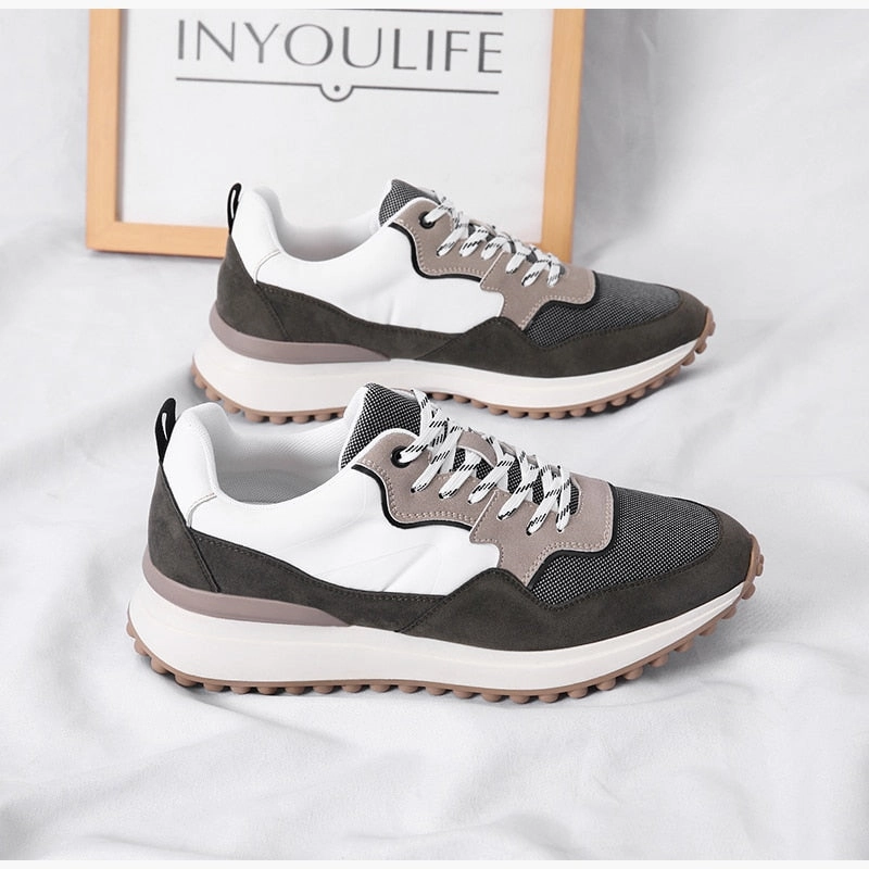 West Louis? Designer Breathable Fabric Jogging Sneakers Cushioned Upper