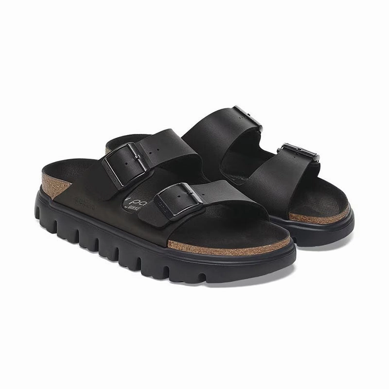 Women's Arizona Chunky Narrow Black Birko-Flor Easy Slip-On