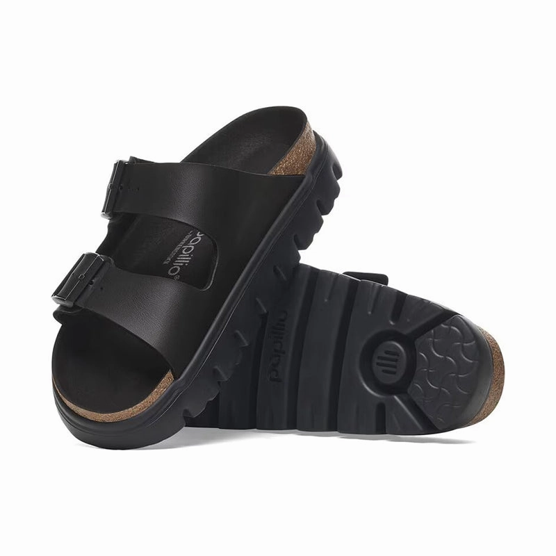 Women's Arizona Chunky Narrow Black Birko-Flor Easy Slip-On