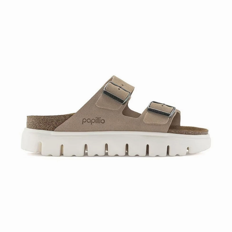Women's Arizona Chunky Narrow Warm Sand Suede Soft Motion Step Glide