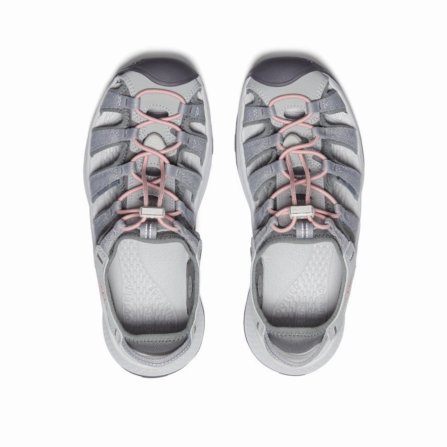 Women's Astoria West Sandal  |  Grey/Coral Easy Slip-On