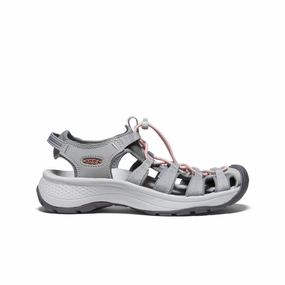 Casual Look Trendy Look Women's Astoria West Sandal  |  Grey/Coral