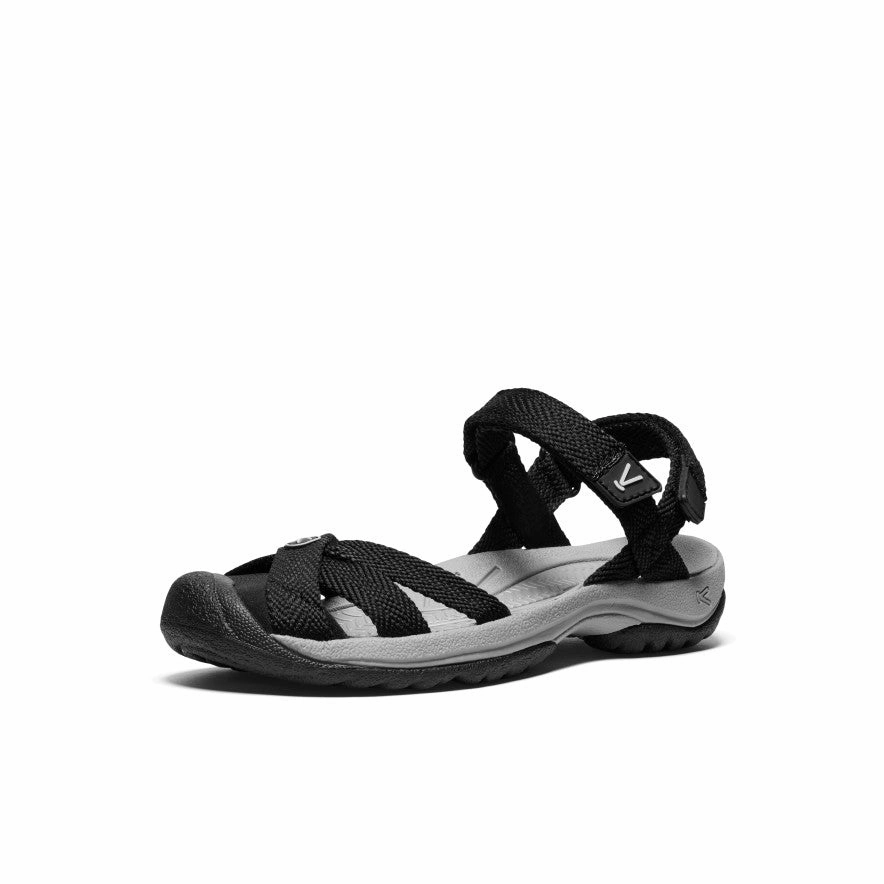 Women's Bali Strap Sandal  |  Black/Alloy Comfy Step