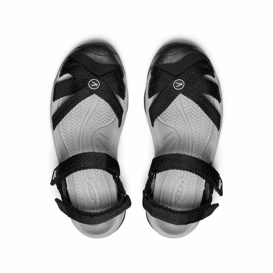 Women's Bali Strap Sandal  |  Black/Alloy Comfy Step