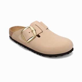 Women's Boston Big Buckle Narrow Sandcastle Nubuck Light Walk