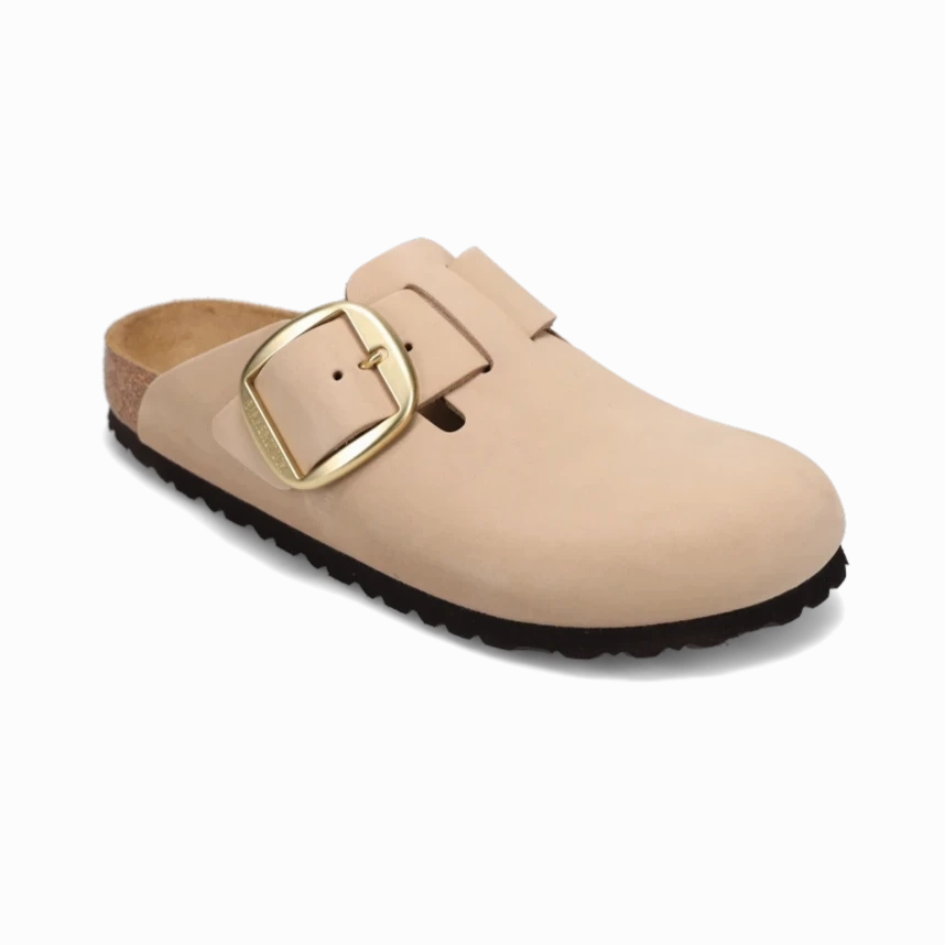 Women's Boston Big Buckle Narrow Sandcastle Nubuck Light Walk