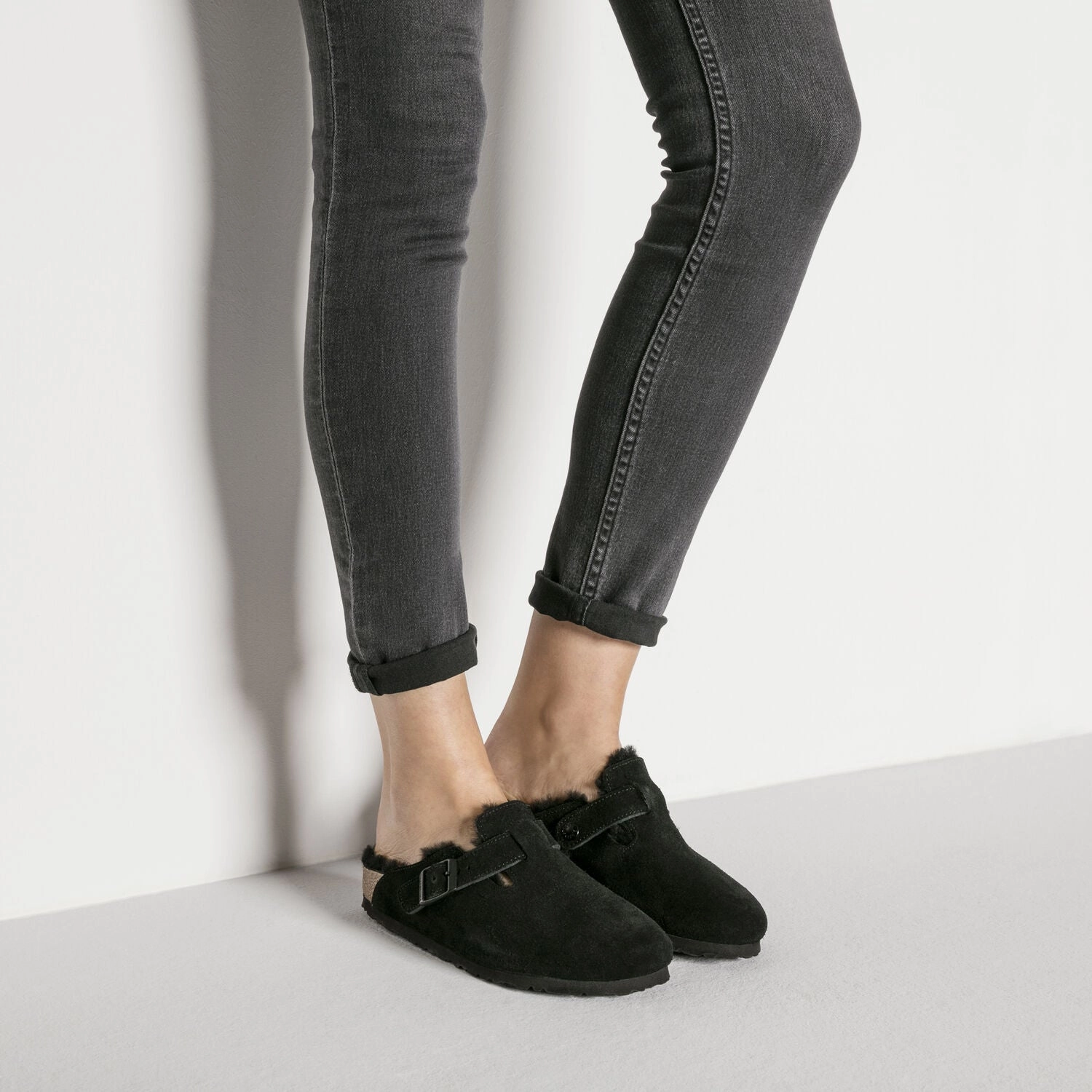 Women's Boston Shearling Black/Black Smooth ride