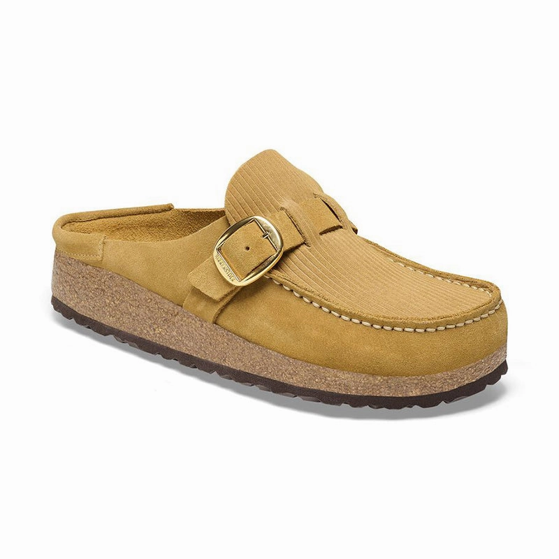 Valley Step Model Day Women's Buckley Narrow Corduroy Cork Brown Suede