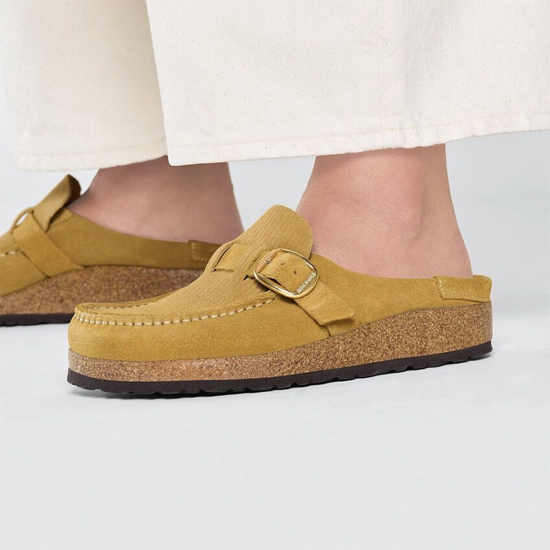 Women's Buckley Narrow Corduroy Cork Brown Suede Ultra grip