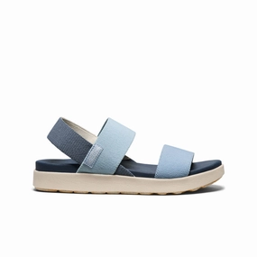 Breathable Comfort Autumn Warm Women's Elle Backstrap Sandal  |  Faded Denim/Skyway