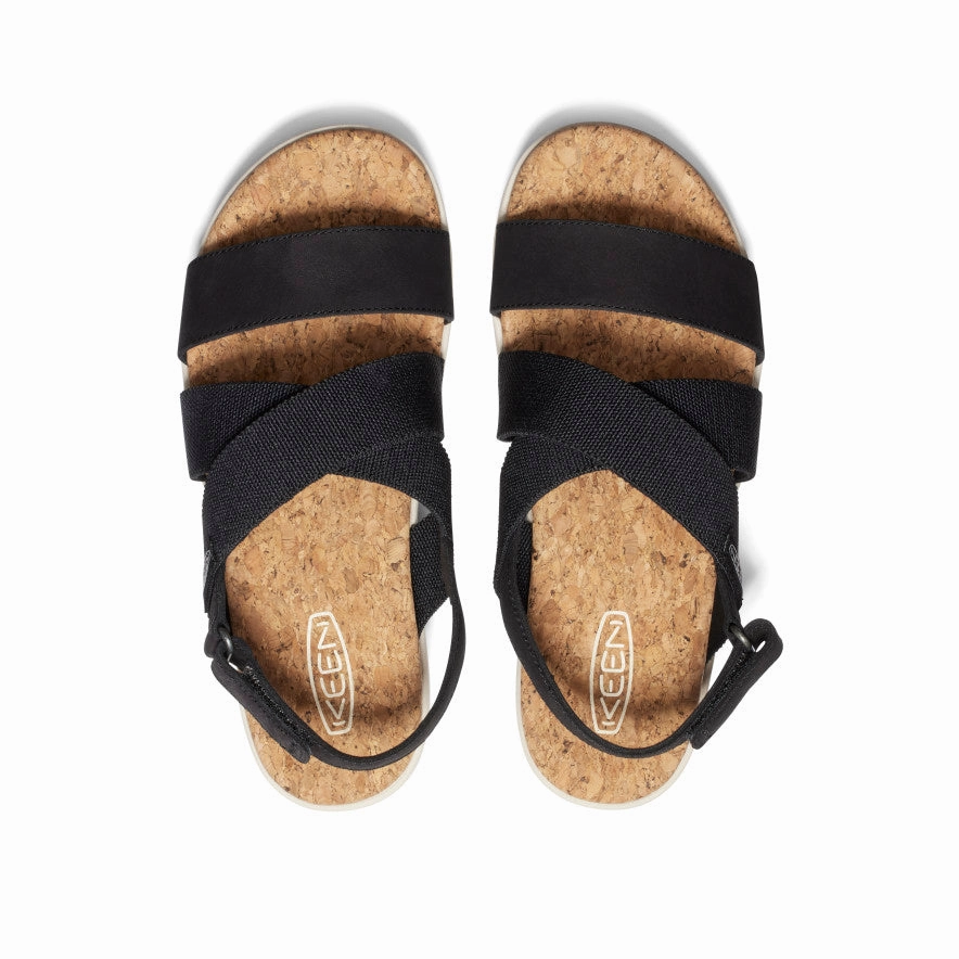 Women's Elle Criss Cross Sandal  |  Black/Birch Fresh Breeze