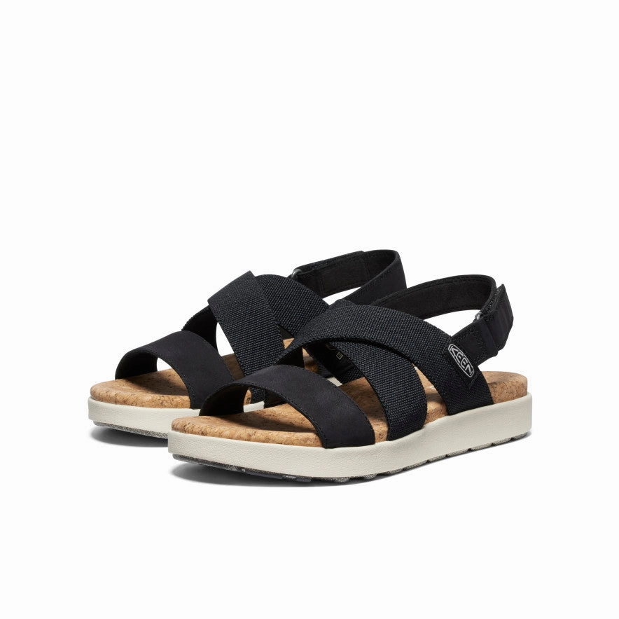Women's Elle Criss Cross Sandal  |  Black/Birch Fresh Breeze