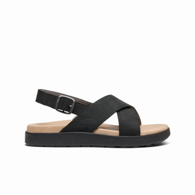 Soft Design Outdoor Escape Women's Elle Luxe Cross Strap Sandal  |  Black/Black