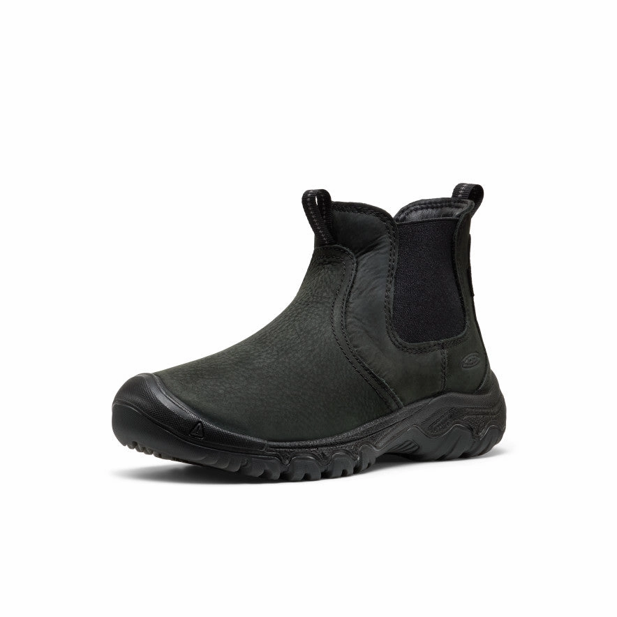 Women's Greta II Waterproof Chelsea  |  Black/Black Comfortable Design
