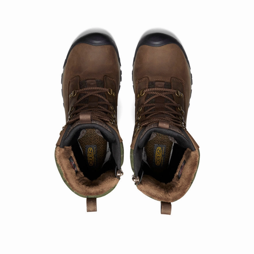 Women's Greta Tall Waterproof Boot  |  Dark Earth/Green Plaid Soft Sole