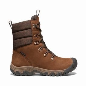 Relaxed Look Shoes Superior Cushioning Women's Greta Waterproof Boot  |  Bison/Java