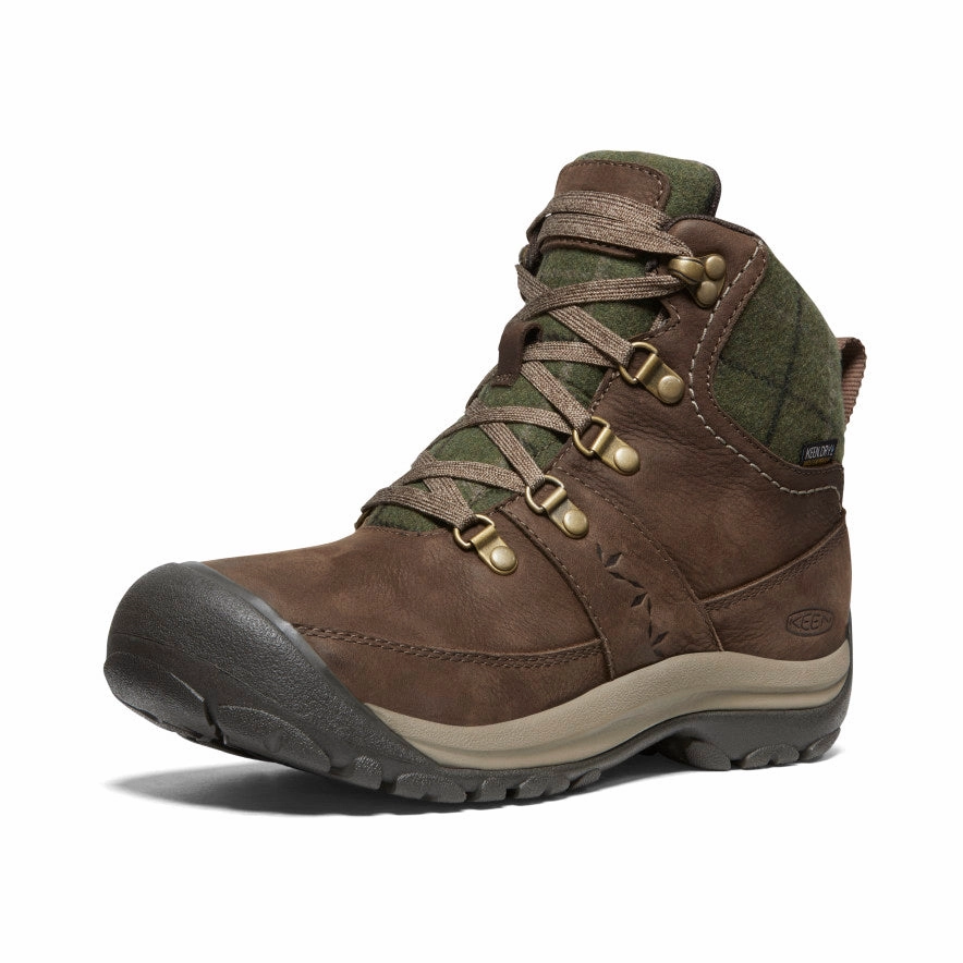 Women's Kaci III Winter Waterproof Boot  |  Dark Earth/Green Plaid Outdoor Ready