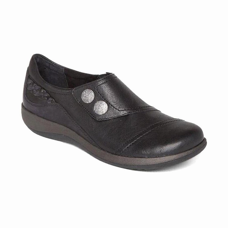 Women's Karina (WIDE) Black Cushioned Footbed