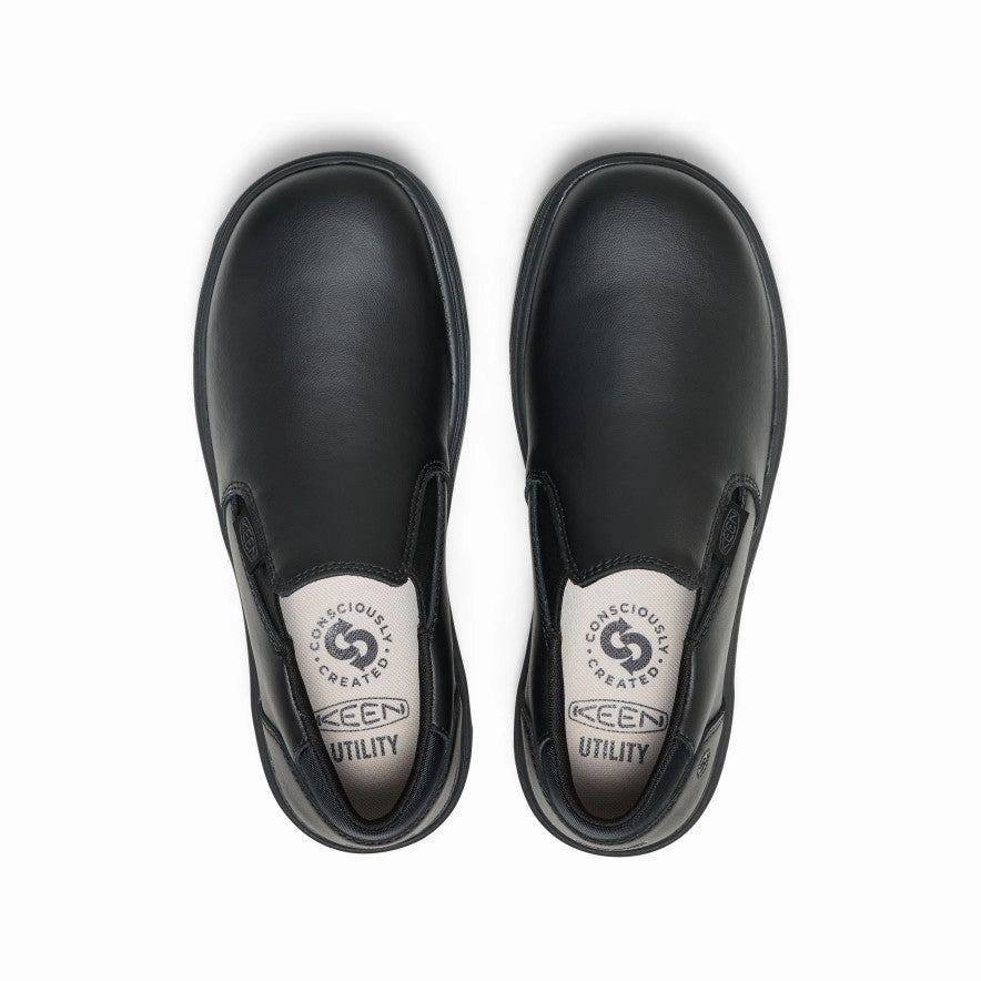 Women's Kenton Shift WTX Work Shoe (Soft Toe)  |  Black/Black Comfy Ease