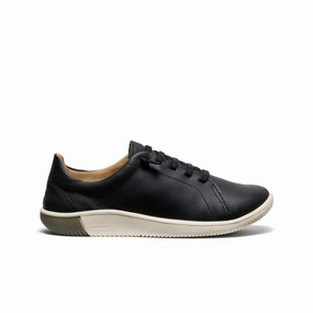 Women's KNX Leather Sneaker  |  Black/Star White Street Fit Sport Life