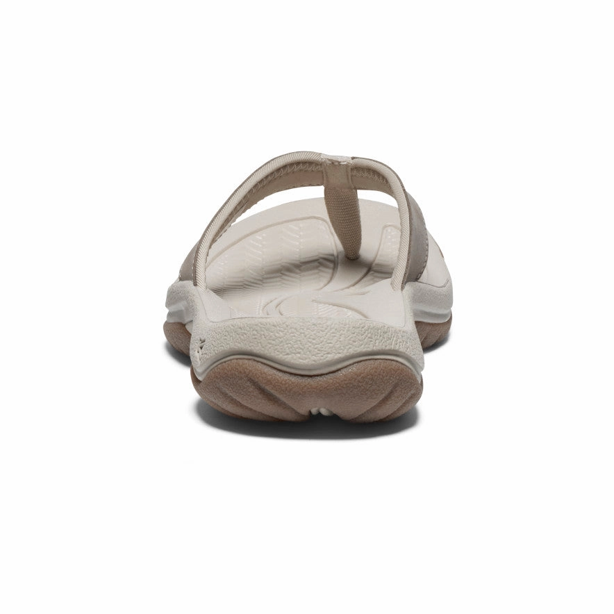 Women's Kona Leather Flip-Flop  |  Brindle/Silver Birch Quick Wear