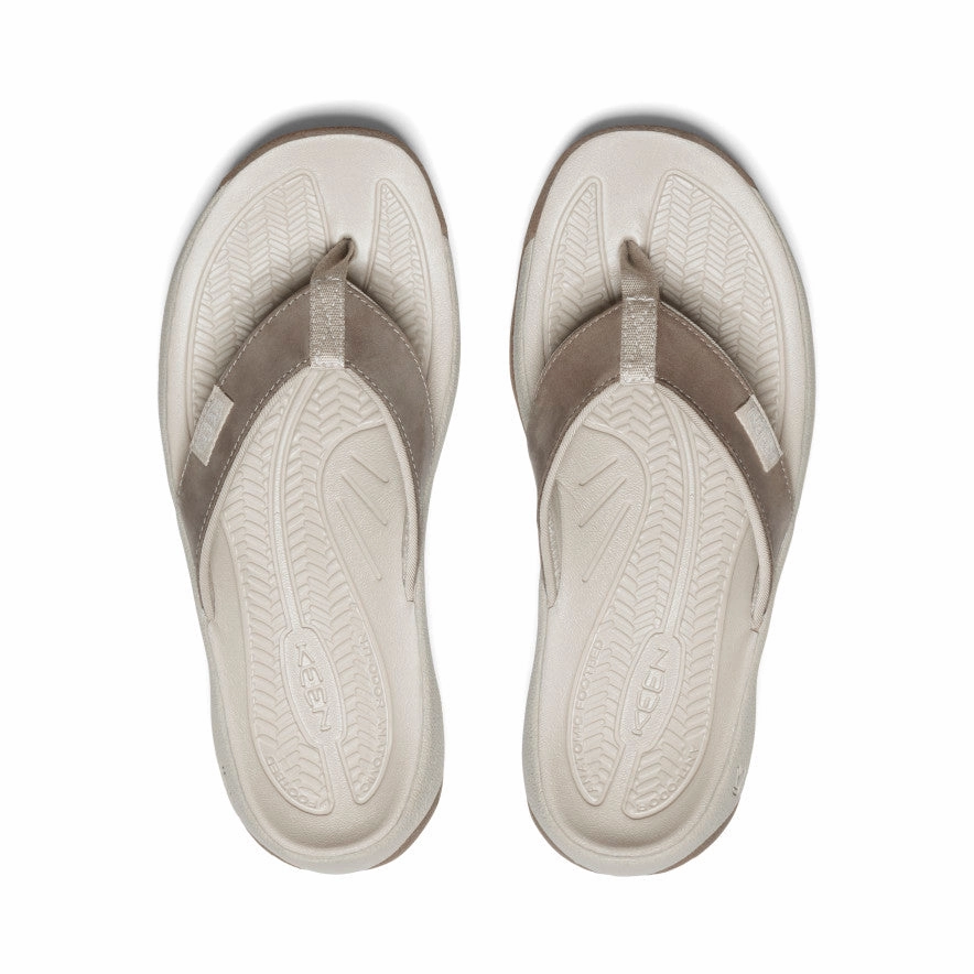 Women's Kona Leather Flip-Flop  |  Brindle/Silver Birch Quick Wear