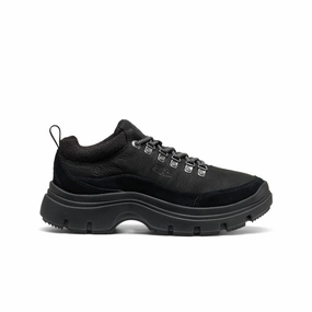 Relaxed Street Platform Style Women's Kosa Oxford  |  Black/Black