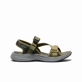 Eco Friendly Explore More Women's Leiki Open-Toe Sandal  |  Martini Olive/Granite Green