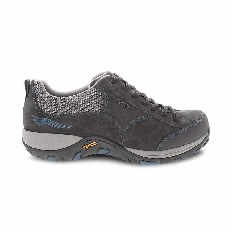 Women's Paisley Waterproof Grey/Blue Suede Easy Step Glide-In
