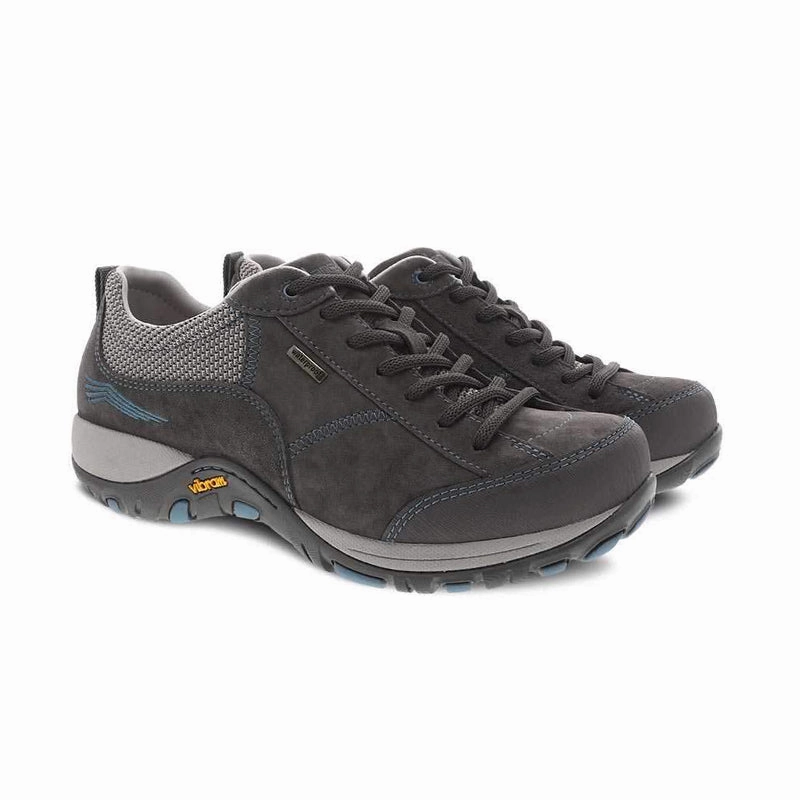 Women's Paisley Waterproof Grey/Blue Suede Easy Step Glide-In