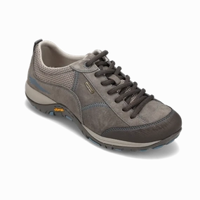 Women's Paisley Waterproof Grey/Blue Suede Push Hike Path Stroll