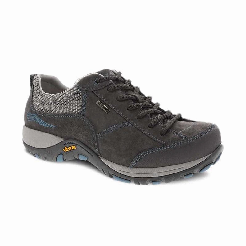 Women's Paisley Waterproof Grey/Blue Suede Easy Step Glide-In