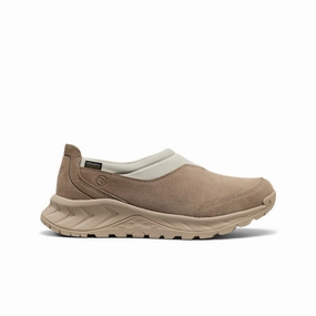 Comfortable Fit Shoes Women's TTS Moc Waterproof Sneaker  |  Brindle/Silver Birch