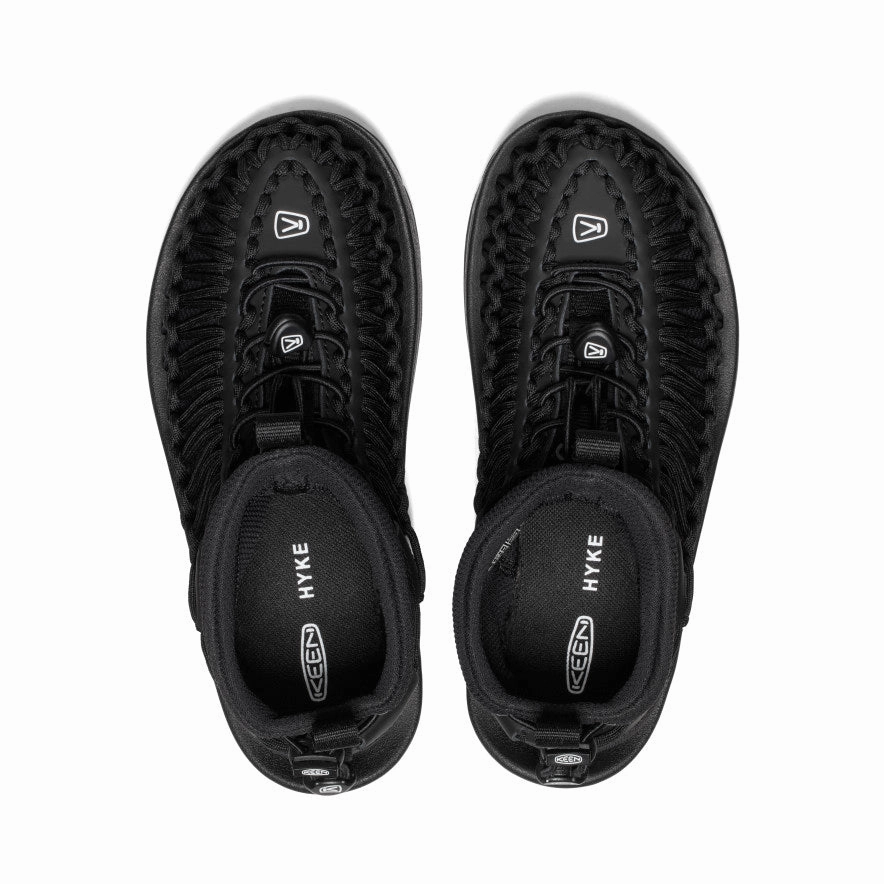 Women's UNEEK High Top x HYKE  |  HYKE Black Quick Walk
